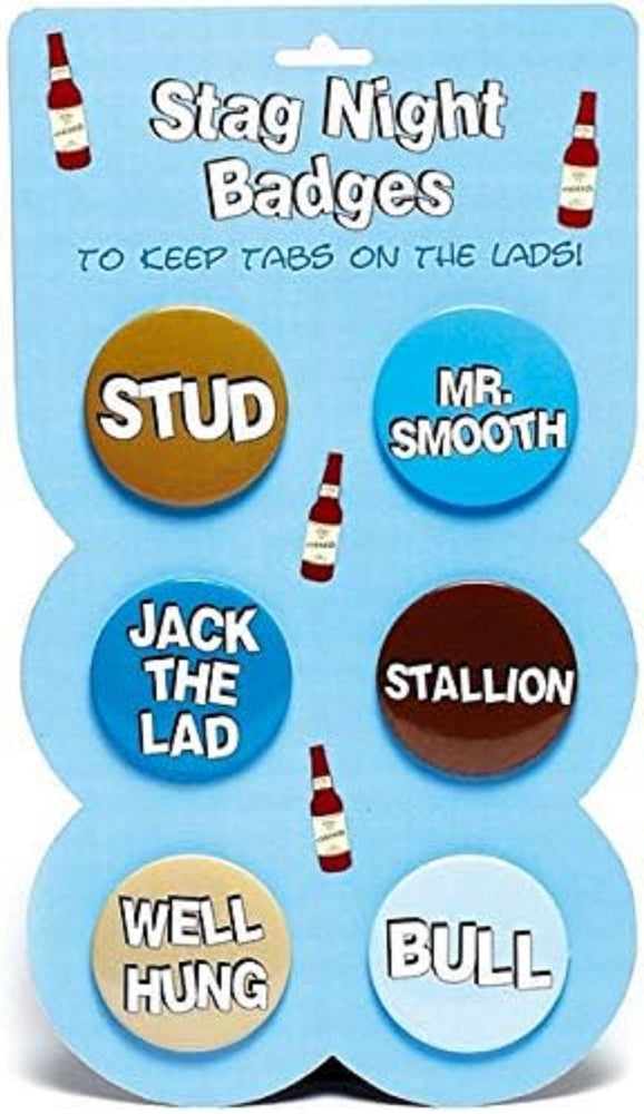 Boxer Gifts Stag Night Badges