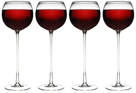Set of 4 Long Stemmed Wine Glasses