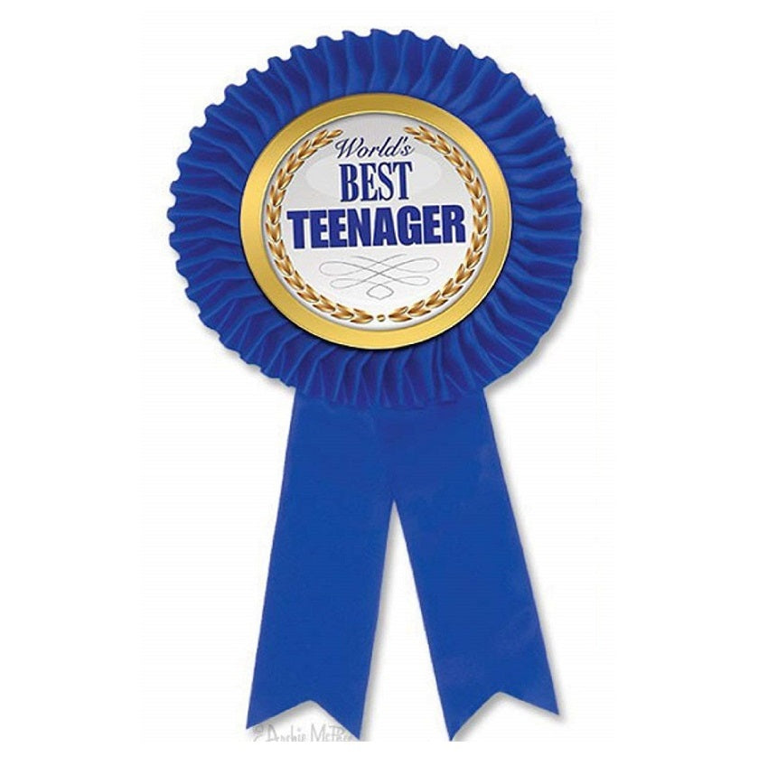 World's Best Teenager Award Rosette