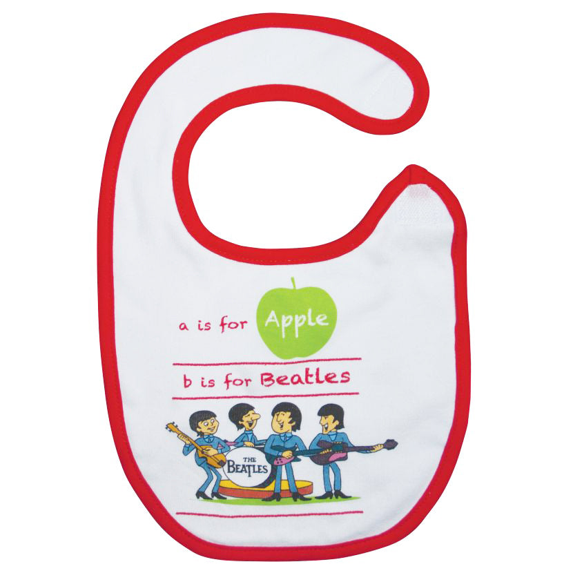 The Beatles A Is For Apple Baby Bib