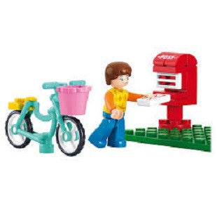 Sluban - Girl's Dream - Bike & Postbox  Building Bricks Set
