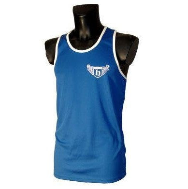 Hatton Boxing Polyester Boxing Club Vest - Blue/White