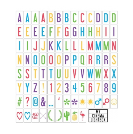 Colour Letter Pack - 100 Tiles