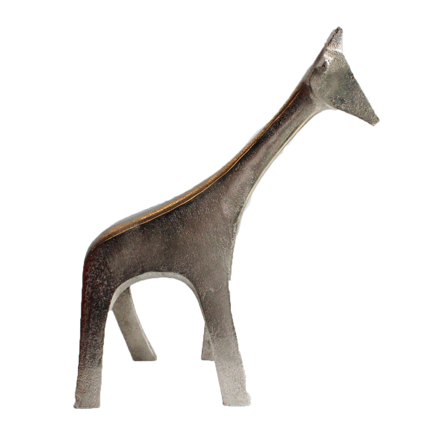 Silver Nickel Giraffe Figurine