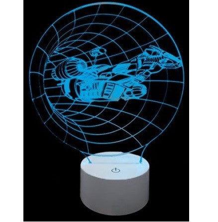 Optical Illusion 3D Spaceship Lamp
