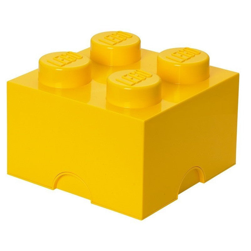 Lego Plastic Storage Brick 4 (Yellow)