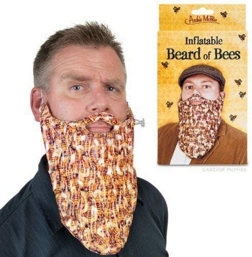 INFLATABLE BEARD OF BEES - Great gift idea for anyone who loves Novelty Fun