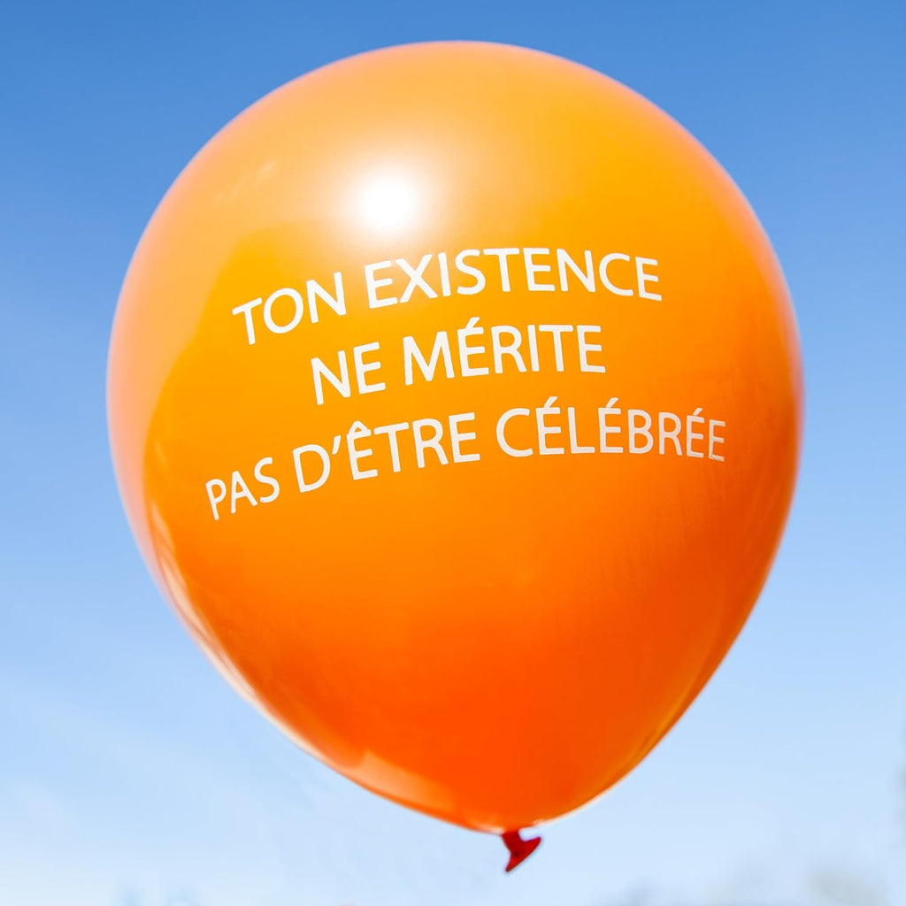 FRENCH Language Balloons for an Abusive Rude and Vulgar Birthday Party FUN JOKES