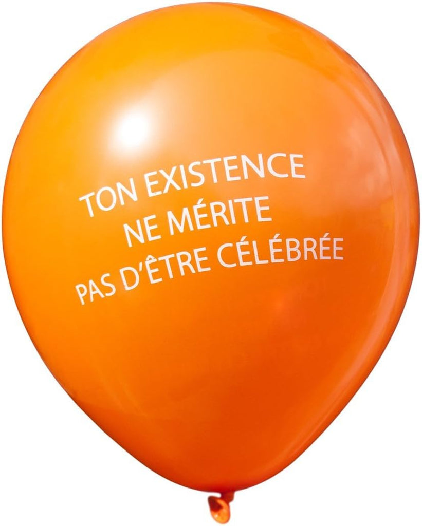 FRENCH Language Balloons for an Abusive Rude and Vulgar Birthday Party FUN JOKES