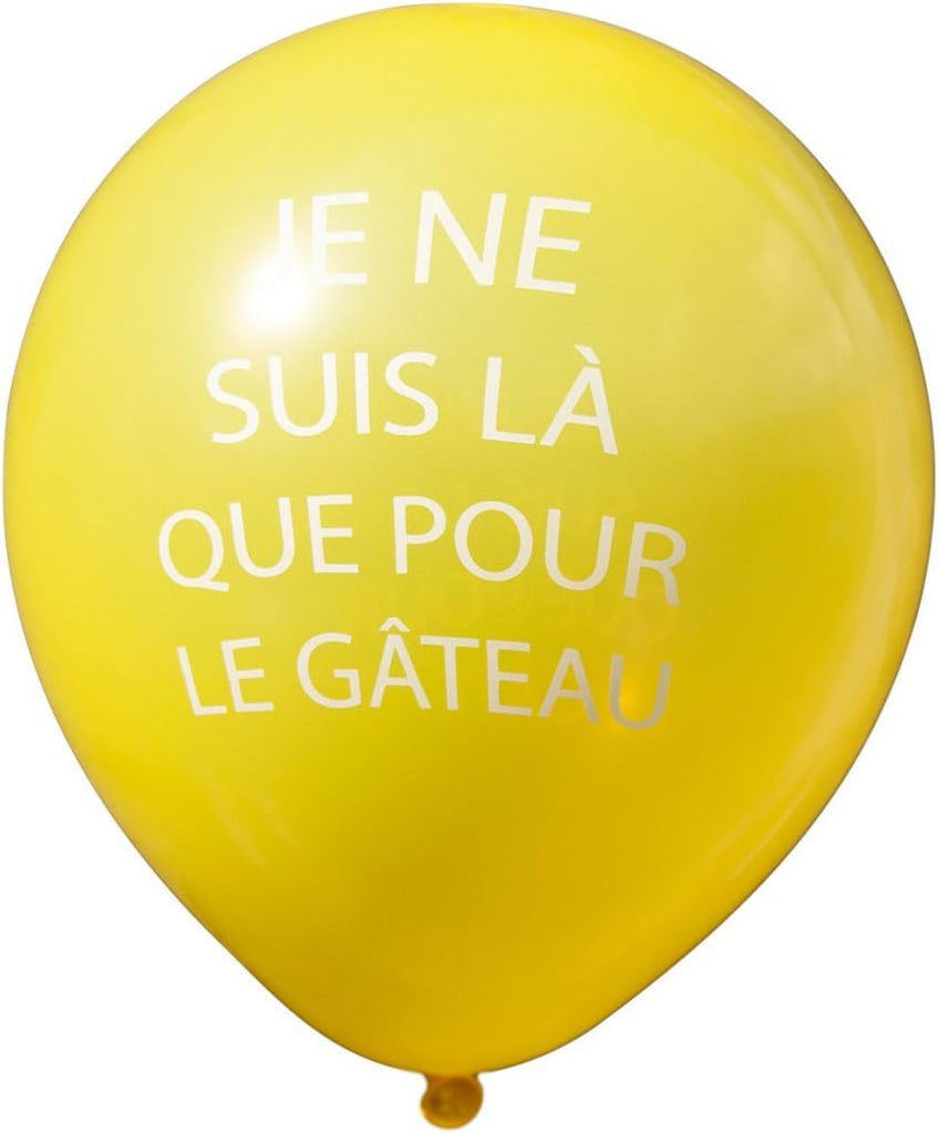 FRENCH Language Balloons for an Abusive Rude and Vulgar Birthday Party FUN JOKES