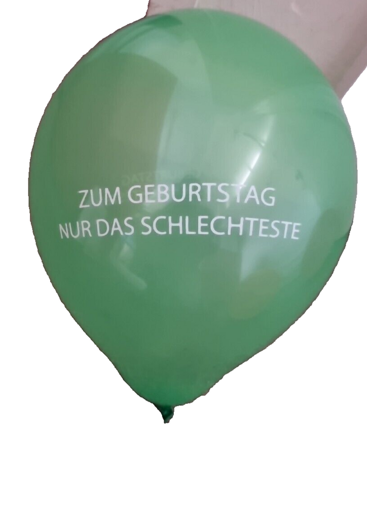 GERMAN Language Balloons for an Abusive Rude and Vulgar Birthday Party FUN JOKES