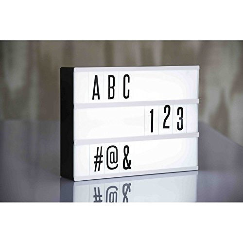 A4 Cinematic Lightbox (Black Shell/Black Letters)