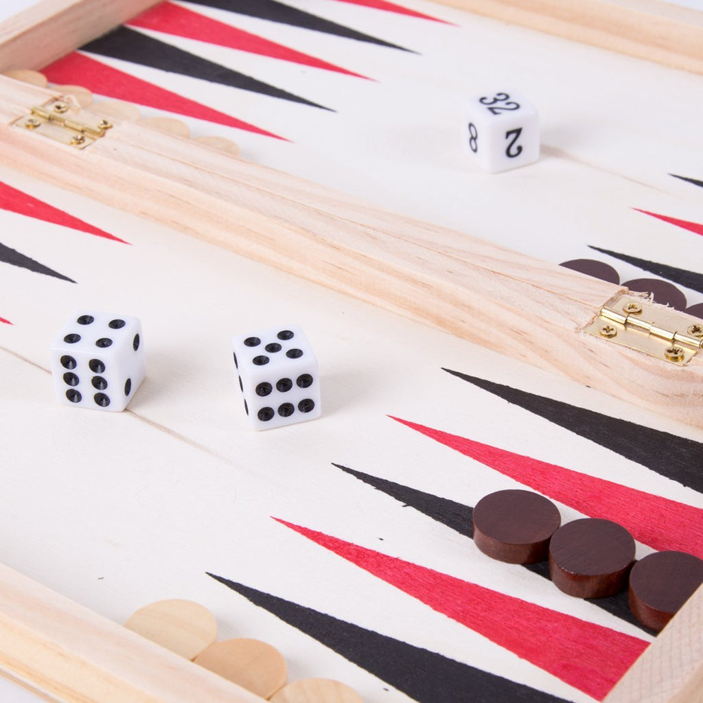 Deluxe 3 in 1 Wooden Games Set