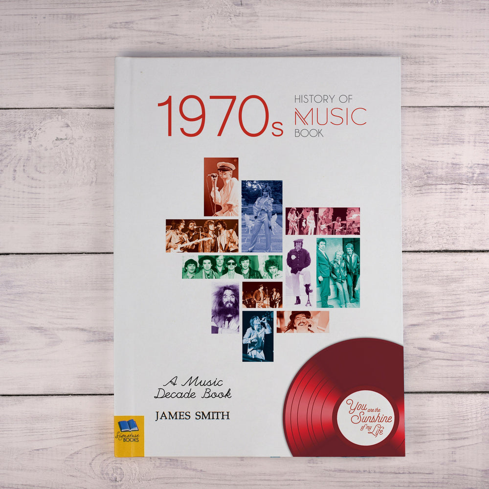 Personalised 1970's History Of Music Book