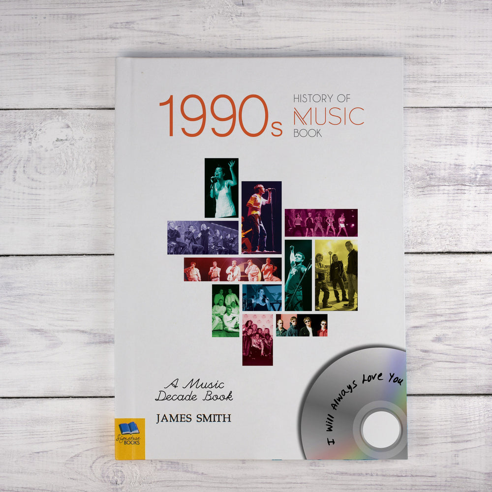 Personalised 1990's History Of Music Book