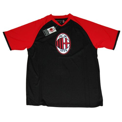 AC Milan Men's t-shirt / Football shirt style - 100% Polyester - Officially licenced AC Milan