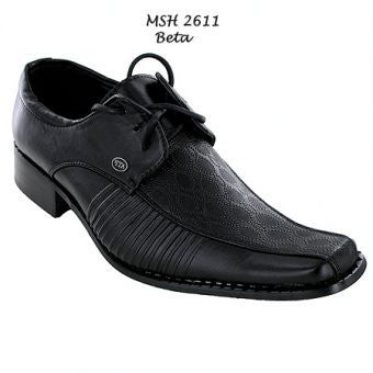 Mens ATF Black Lace Up Formal Shoes