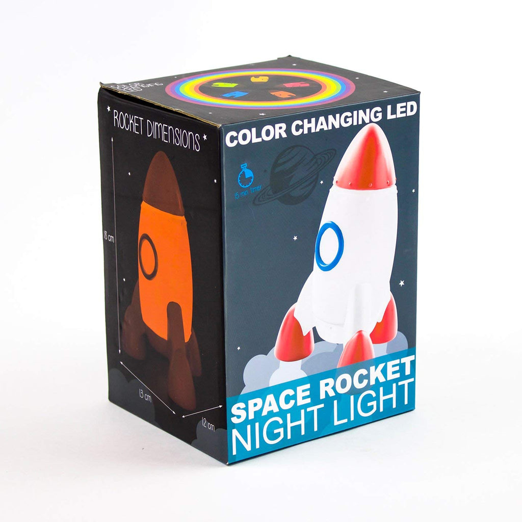 Box For Colour Changing LED Space Rocket Night Light