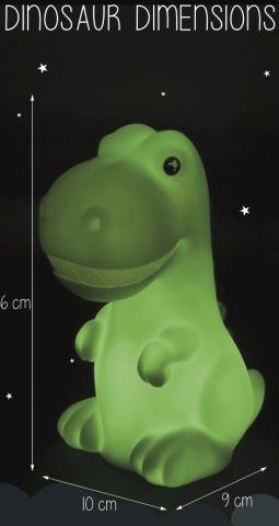 Colour Changing LED Dinosaur Night Light dino dimensions