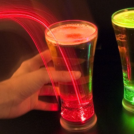 led strobing beer glass great gift for him or gadget gifts for men