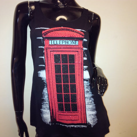 City Clothing Ladies Diamond Telephone Vest  (Black)