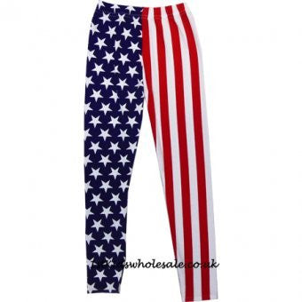 Team USA Stars Stripes Beautiful Girls Leggings Liberty Trading