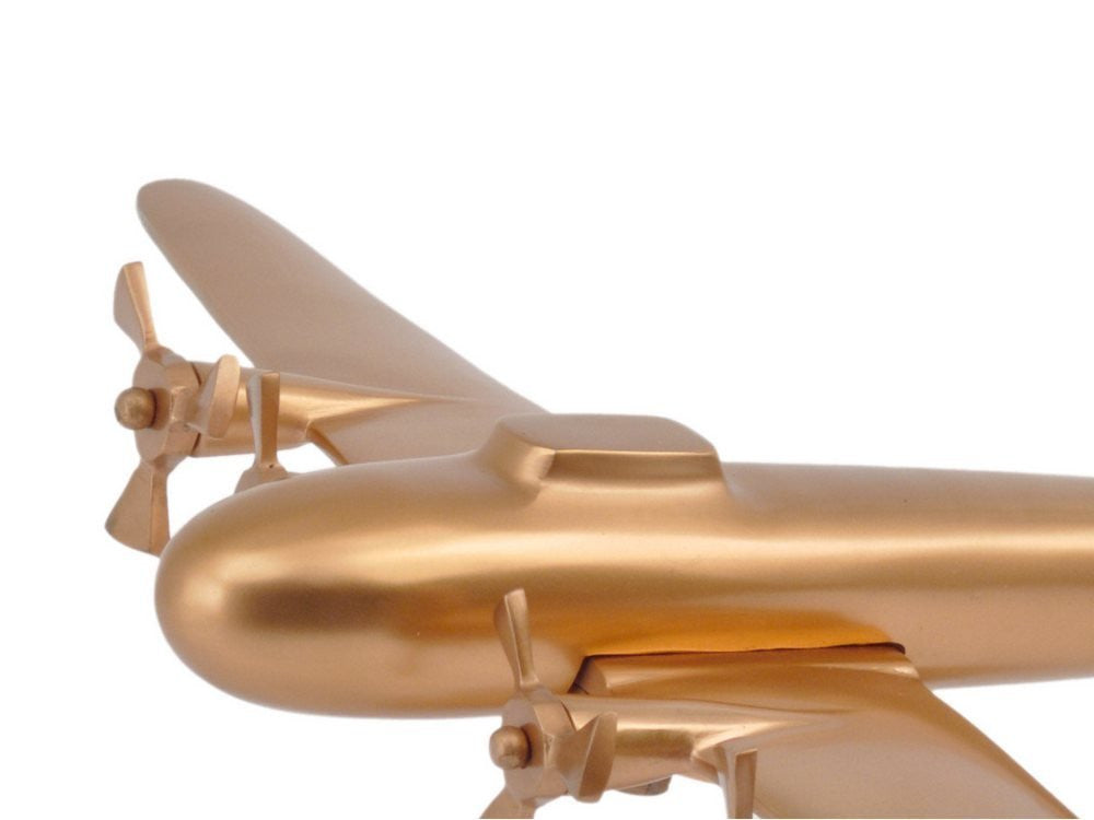 Bowes Copper Finish Metal Plane Ornament