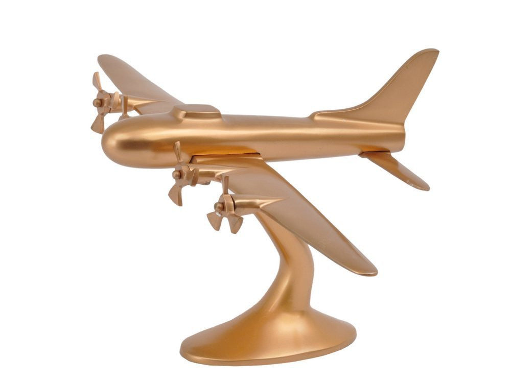 Bowes Copper Finish Metal Plane Ornament