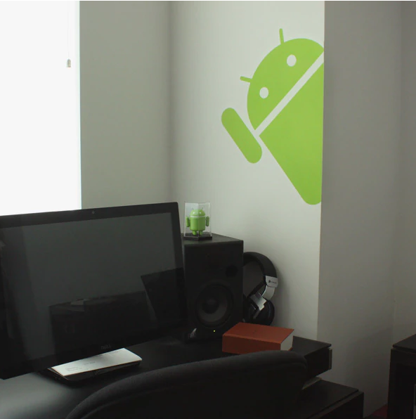 Giant Hidden Google Android Wall Sticker on Wall