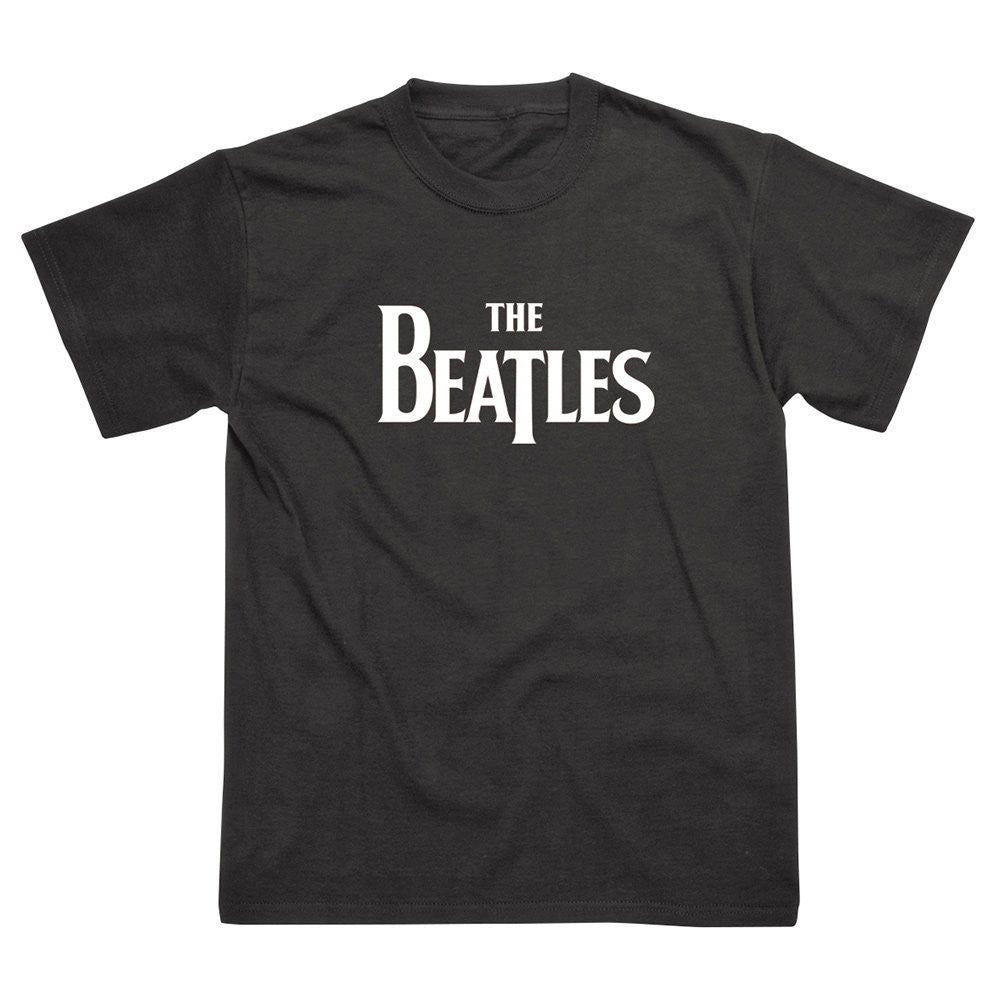 Men's 'The Beatles' Logo Black T-Shirt
