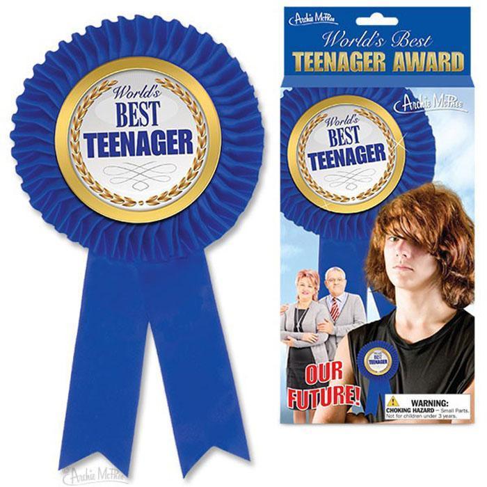 World's Best Teenager Award Rosette Box