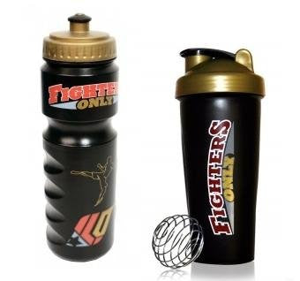 Fighters Only Sports Bottle & Shaker 2 Piece Set