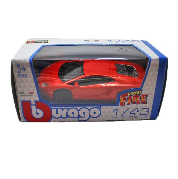 Bburago Street Fire 1:43 Scale Lamborghini Die-cast Metal Car