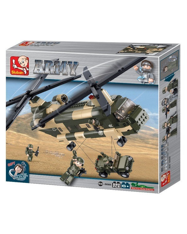 Sluban - Army - Battle Copter Building Bricks Set