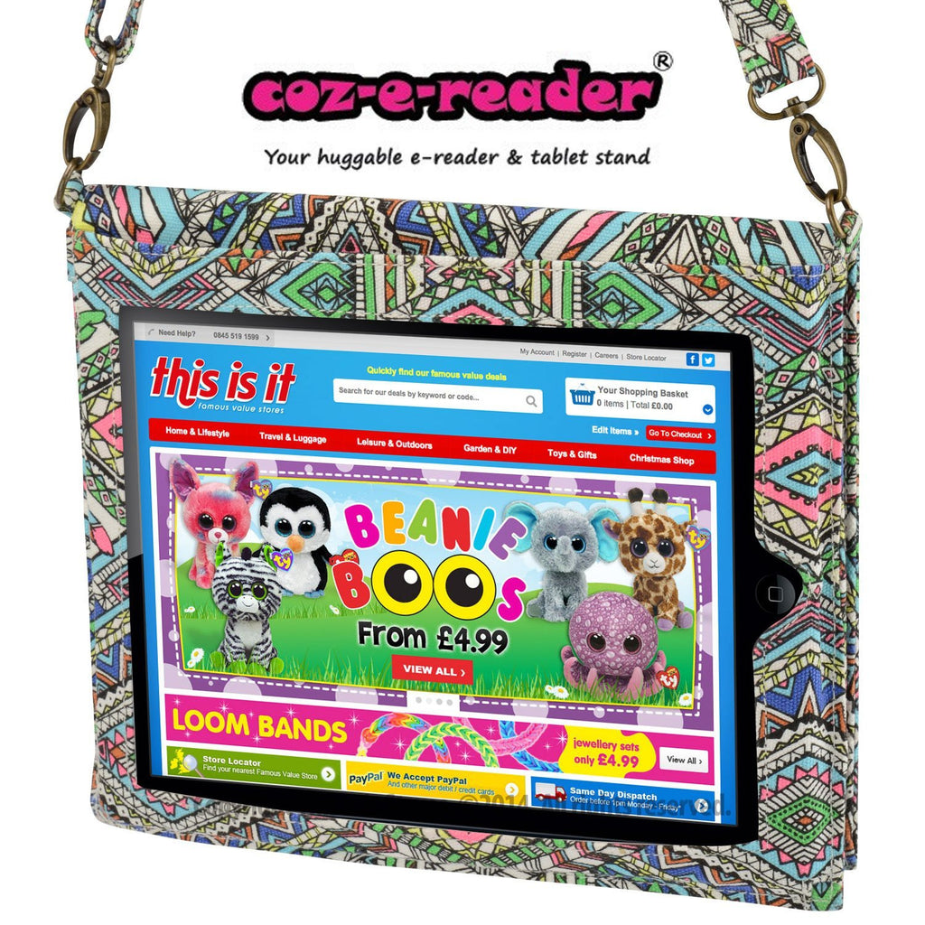 coz-e-reader Tribal Print Carry Case for Tablet