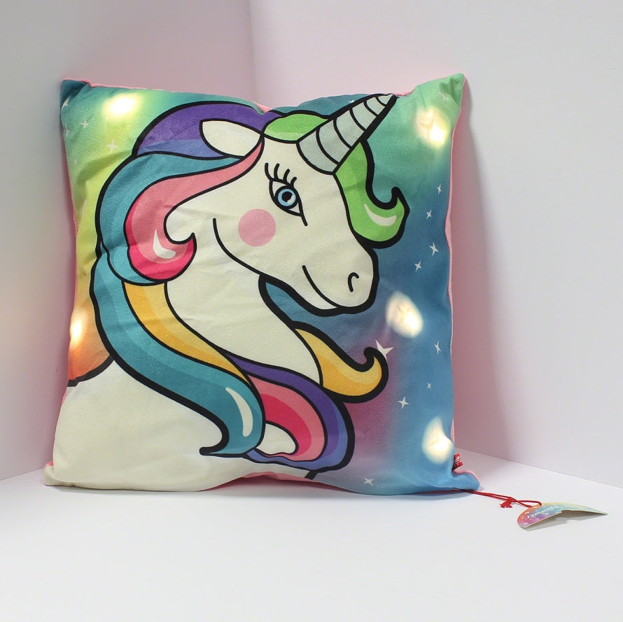 Unicorn LED Light Up Cushion LED Stars