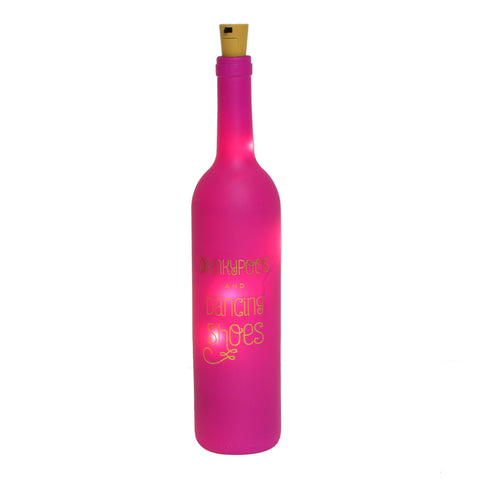 'Drinkypoos & Dancing Shoes' LED Light Up Pink Bottle