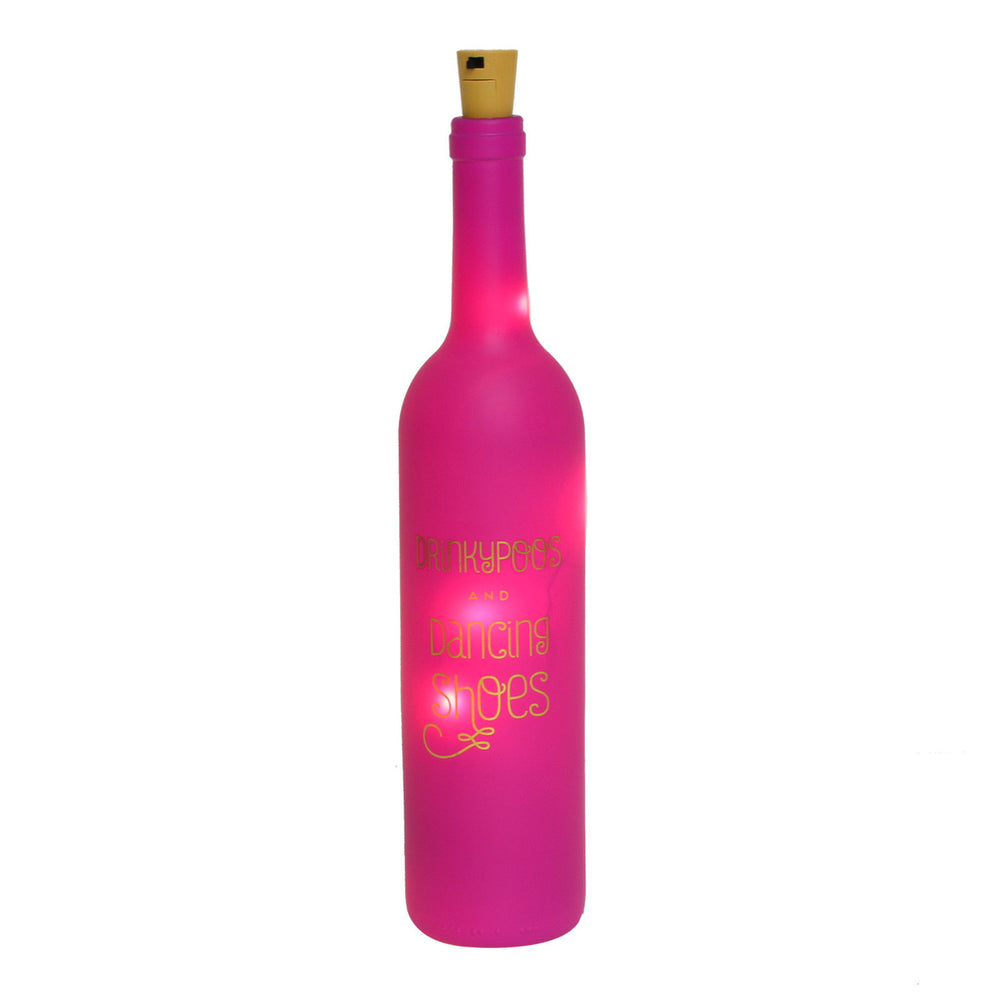 'Drinkypoos & Dancing Shoes' LED Light Up Pink Bottle
