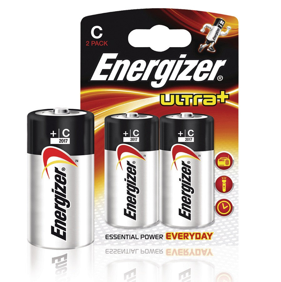 Energizer C/LR14 1.5 V Ultra+ Alkaline Battery (2 Blister)