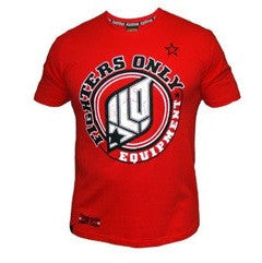 Fighters Only Men's 'Essential Gear' T-Shirt - Red