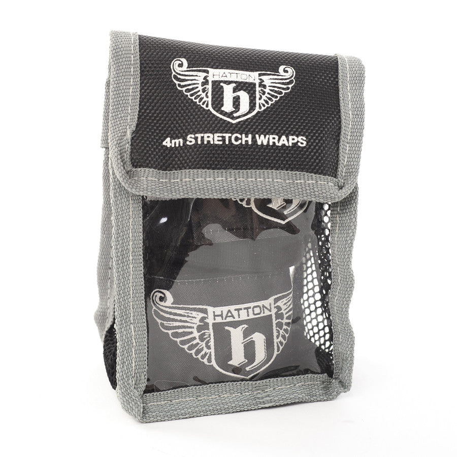 Hatton Men's Black & Silver Stretch Hand Wraps 4m