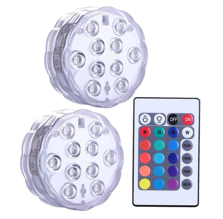 Submersible LED Flashing Lights (Set of 2)