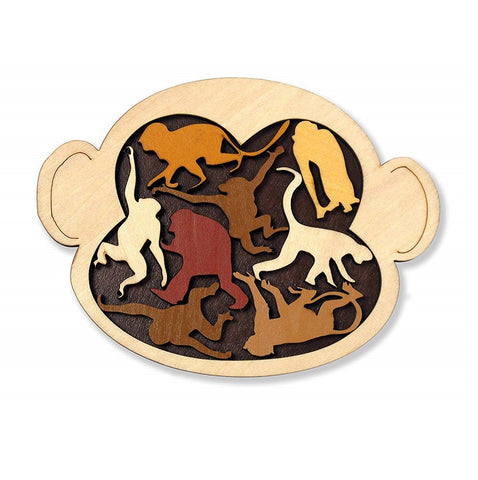 Monkey Madness Wooden Puzzle by Constanin Puzzles