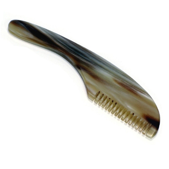 Abbeyhorn Moustache Comb with Handle