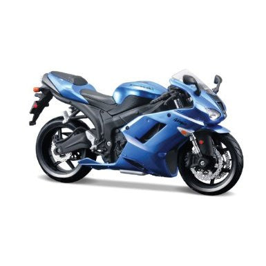 Kawasaki Ninja ZX-6R in blue model kit 1:12 scale from Maisto