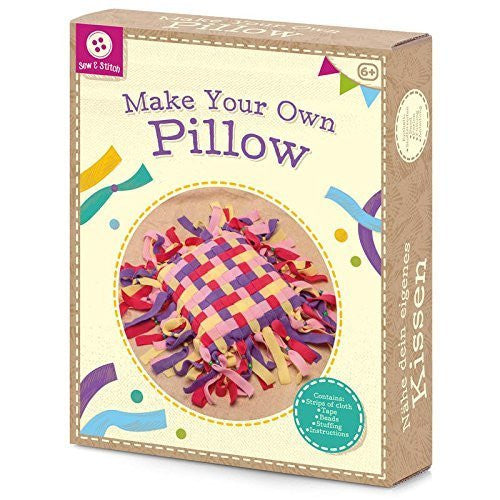 MAKE YOUR OWN PILLOW Children's Kid's Activity CRAFT KIT set