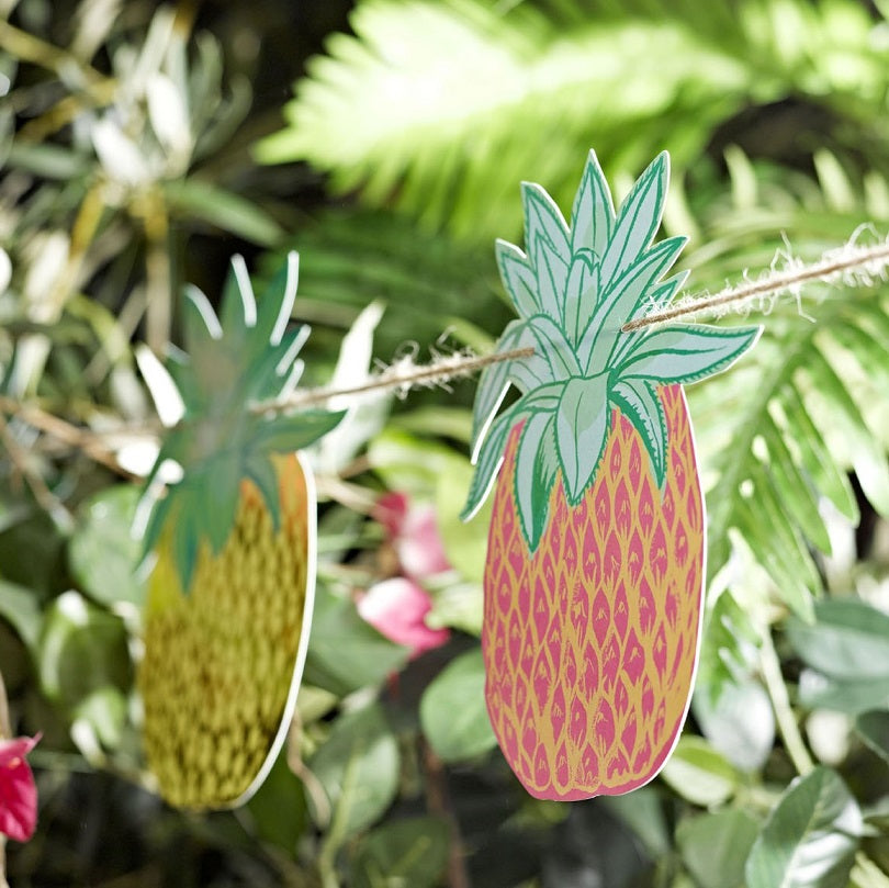 Tropical Fiesta Pineapple Bunting by Talking Tables