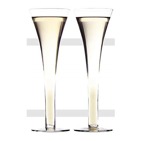 Flute Prosecco Glasses Set of 2 by AddCore