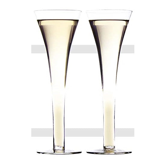 Flute Prosecco Glasses Set of 2 by AddCore