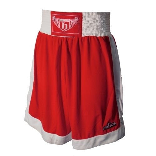 Hatton Boxing Polyester Boxing Club Shorts - Red/White